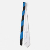 Cravate Rayures bleues et noires (Dos)
