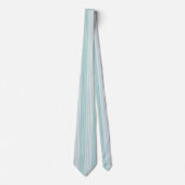 Cravate Rayures Classiques Bleu Sarcelle Gris (Devant)