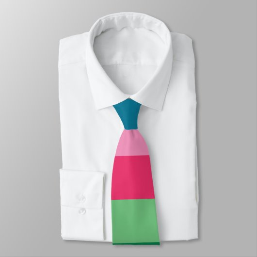 Cravate Rayures Colorées (Attaché)