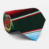 Cravate rayures colorées de sarape (Roulé)