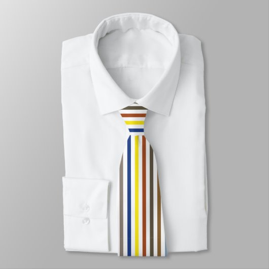 Cravate Rayures Colorées d'Été (Attaché)