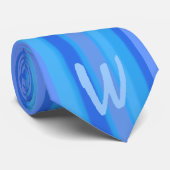 Cravate rayures d'aqua (Roulé)