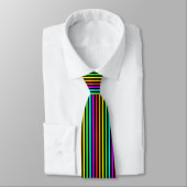 Cravate Rayures d'arc-en-ciel (Attaché)