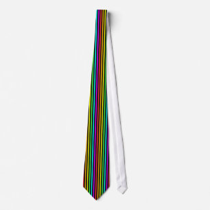 Cravate Rayures d'arc-en-ciel