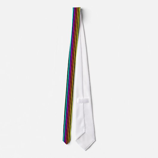 Cravate Rayures d'arc-en-ciel (Dos)