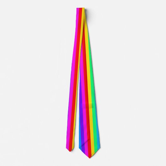 Cravate Rayures d'arc-en-ciel (Dos)
