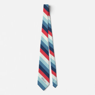 Cravate Rayures de couleur élégantes et tendance assorties