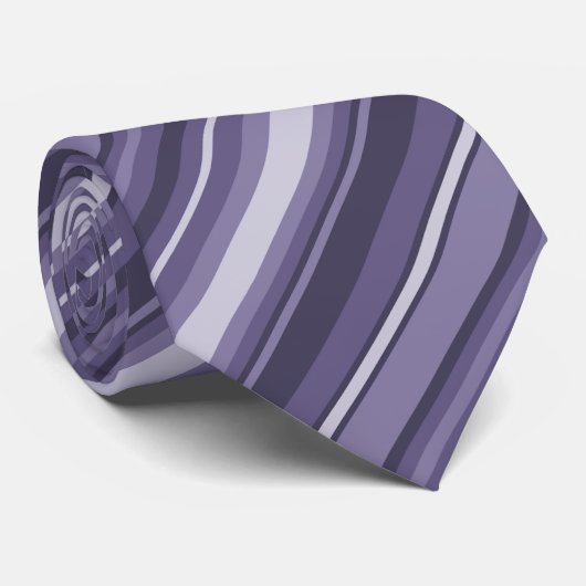Cravate Rayures de pourpre de Heather (Roulé)