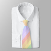 Cravate Rayures en pastel d'arc-en-ciel (Attaché)