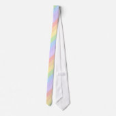 Cravate Rayures en pastel d'arc-en-ciel (Dos)