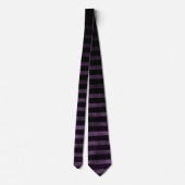 Cravate Rayures ensorcelantes en violet et noir (Dos)