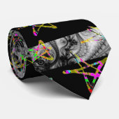 Cravate Rayures et étoiles de dentelle (Roulé)