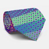 Cravate Rayures et points colorés + vos idées (Roulé)