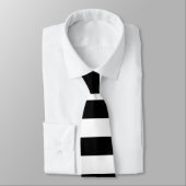 Cravate Rayures horizontales noires (Attaché)