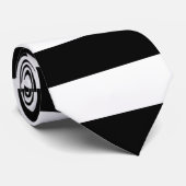 Cravate Rayures horizontales noires (Roulé)