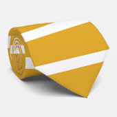 Cravate Rayures Jaune Doré (Roulé)