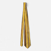 Cravate Rayures jaunes, ocre, marron (Dos)