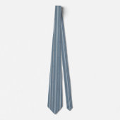 Cravate Rayures Jet Stream Bleu Colonial (Devant)