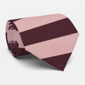 Cravate Rayures marron et roses (Roulé)
