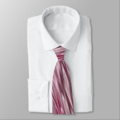 Cravate Rayures mauve et roses sombres (Attaché)