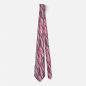 Cravate Rayures mauve et roses sombres (Devant)