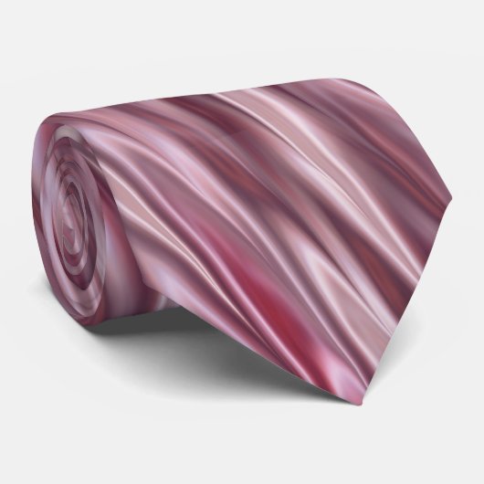 Cravate Rayures mauve et roses sombres (Roulé)