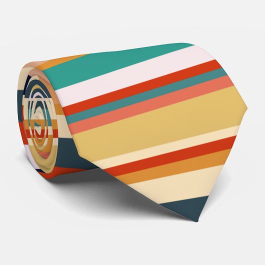 Cravate rayures mexicaines (Roulé)