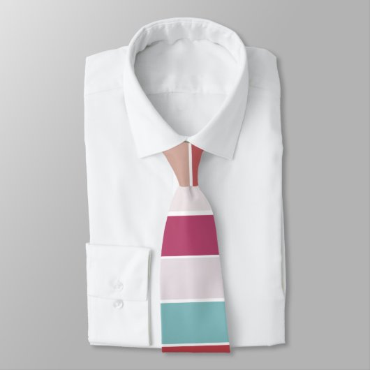 Cravate Rayures multicolores (Attaché)