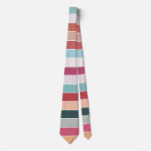 Cravate Rayures multicolores (Devant)