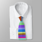 Cravate Rayures multicolores (Attaché)