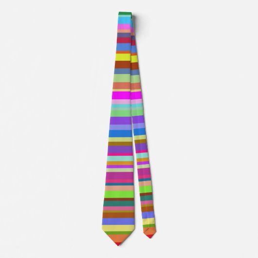 Cravate Rayures multicolores (Devant)