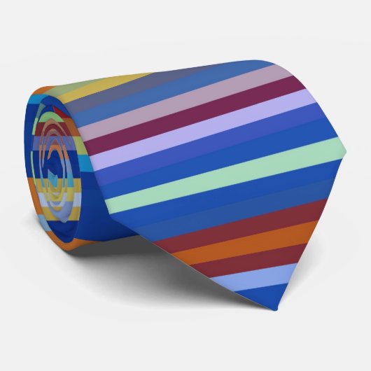 Cravate Rayures multicolores (Roulé)