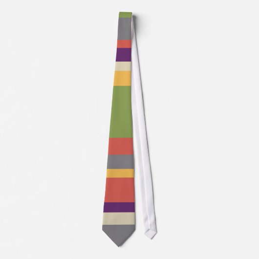 Cravate Rayures multicolores deux (Devant)