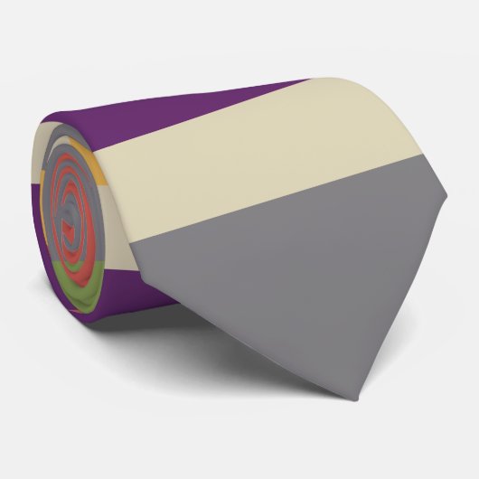 Cravate Rayures multicolores deux (Roulé)