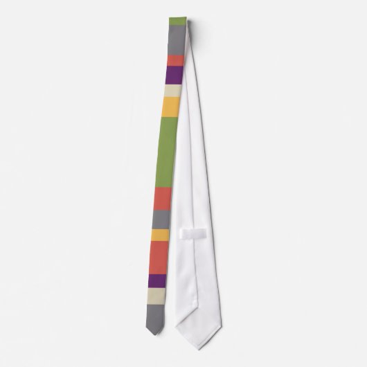 Cravate Rayures multicolores deux (Dos)