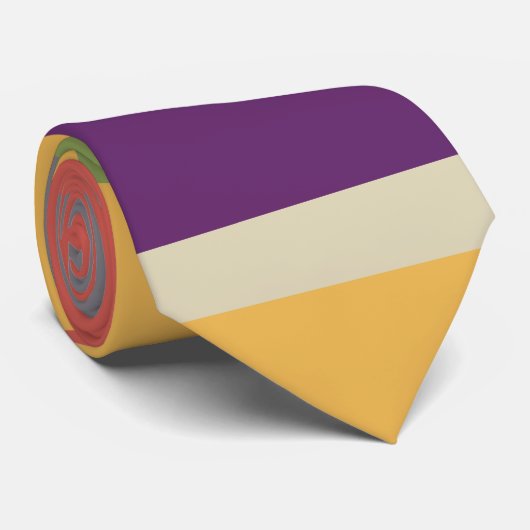 Cravate Rayures multicolores quatre (Roulé)