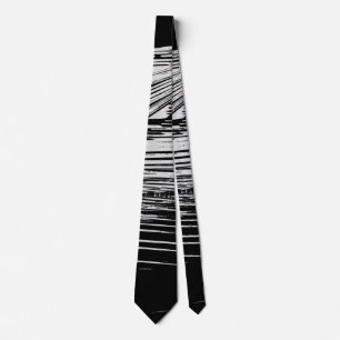 Cravate Rayures Noir et Blanc Cool