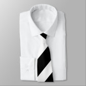 Cravate Rayures noires et blanches (Attaché)