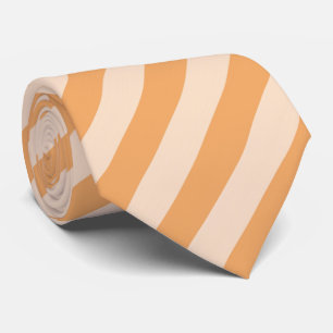 Cravate Rayures orange