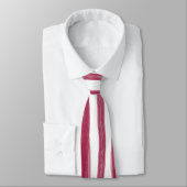 Cravate Rayures rouges Bordeaux (Attaché)