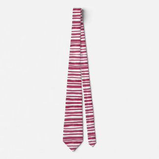 Cravate Rayures rouges Bordeaux