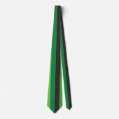 Cravate Rayures vert foncé Lignes verticales noires Nature (Devant)