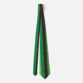 Cravate Rayures vert foncé Lignes verticales noires Nature (Dos)