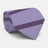 Cravate Rayures Violettes (Roulé)