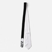 Cravate Reaper blanc gothique font face sur l'arrière - (Dos)
