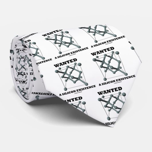 Cravate Recherché A Silicon Existence (Structure Chimique) (Roulé)