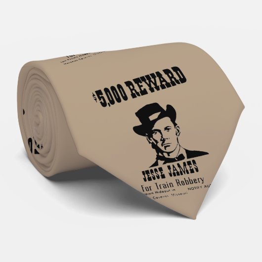 Cravate Recherché Jesse James (Roulé)