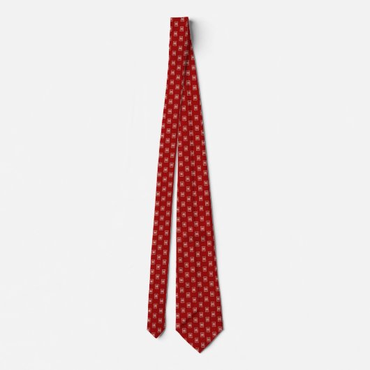 Cravate Rectangle classique Double Bonheur Mariage chinois (Dos)