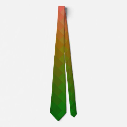Cravate Rectangle Ombre Tropical (TOR) (Devant)