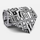 Cravate rectangles blancs noirs de Rechtecke de weiss de (Roulé)